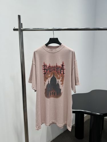 バレンシアガ Tシャツ 偽物 ユニセックス スタイリッシュ オーバーサイズ 半袖Tシャツ