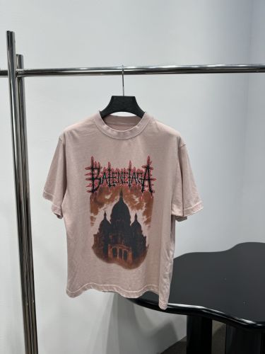 お洒落 カジュアル バレンシアガ Tシャツ 偽物 クルーネック 半袖Tシャツ