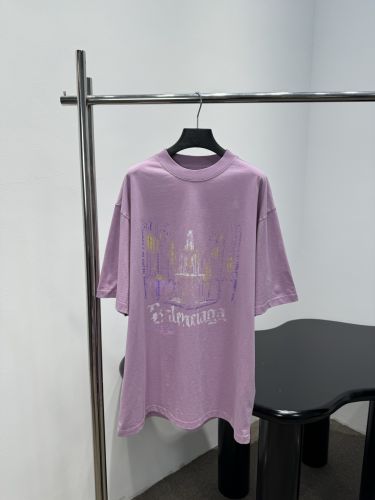 グラフィックプリント クルーネック 半袖Tシャツ バレンシアガ Tシャツ 偽物 ユニセックス