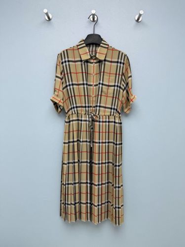 バーバリー ワンピース 偽物 クラシック チェック柄 シャツワンピース 