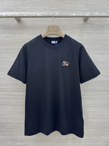 ナイトチェック コットンTシャツ バーバリー Tシャツ 偽物 ブラック