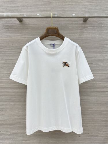 ナイトチェック コットンTシャツ バーバリー Tシャツ 偽物 ホワイト