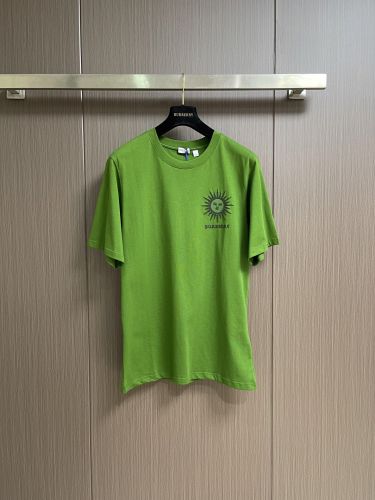 お洒落 カジュアル サン コットンTシャツ バーバリー Tシャツ 偽物 グリーン