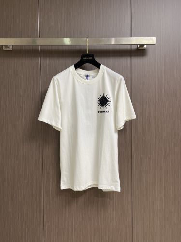 お洒落 カジュアル サン コットンTシャツ バーバリー Tシャツ 偽物 ホワイト