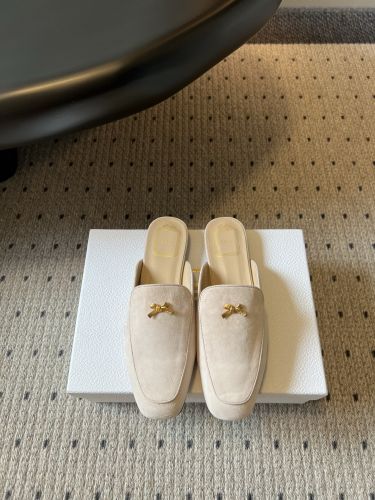 大人カジュアル Baby Bow ミュール クリスチャン・ディオール サンダル コピー ベージュ
