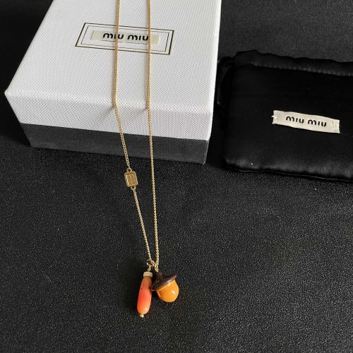 お洒落 合わせやすい ペンダントネックレス ミュウミュウ ネックレス 偽物