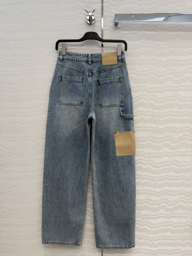 お洒落 合わせやすい デニムパンツ ロエベ ジーンズ コピー ブルー