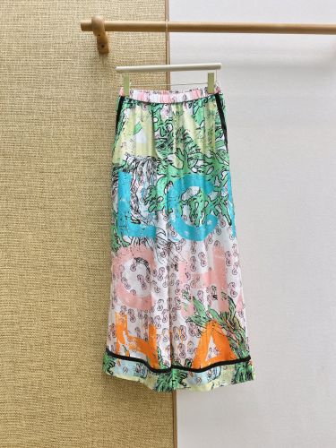 シャネル パンツ スーパーコピー ココビーチ シルクパンツ マルチカラー 