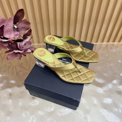 YSL シップ サンダル イヴ・サンローラン スーパーコピー トングサンダル グリーン