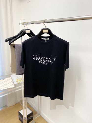 カジュアル 洗練された ロゴTシャツ ジバンシィ Tシャツ 偽物 ブラック