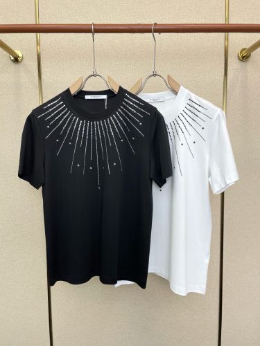 目を惹く カジュアル 半袖Tシャツ ジバンシィ Tシャツ 偽物 クルーネック