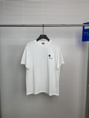 エンブロイダリー コットン 半袖Tシャツ ケンゾー Tシャツ コピー ホワイト