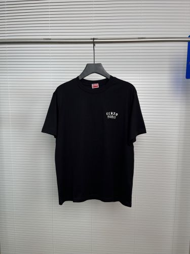 'KENZO Boke Heart' 半袖Tシャツ コットン ケンゾー Tシャツ コピー ブラック