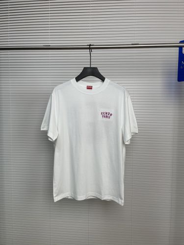 'KENZO Boke Heart' 半袖Tシャツ コットン ケンゾー Tシャツ コピー ホワイト