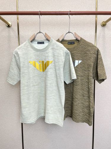 カジュアル クルーネック 半袖Tシャツ アルマーニ Tシャツ 偽物 合わせやすい