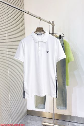 洗練された カジュアル ロゴ ポロシャツ アルマーニ Tシャツ 偽物 ホワイト