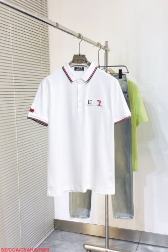 カジュアル 半袖 ポロシャツ アルマーニ Tシャツ 偽物 合わせやすい ホワイト