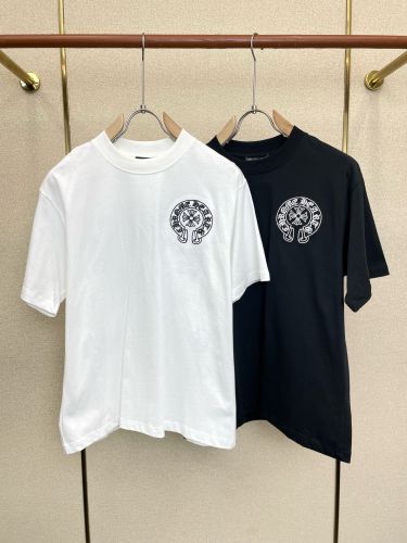 洗練された カジュアル ロゴ刺繍 クロムハーツ Tシャツ 偽物 半袖Tシャツ