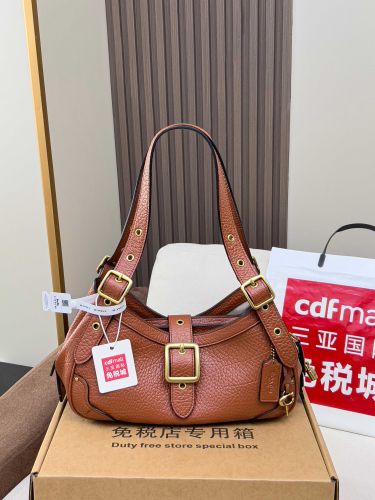 おしゃれ カジュアル コーチ バッグ 偽物 ショルダーバッグ ブラウン