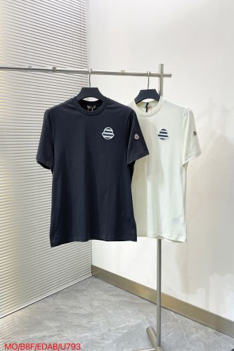 カジュアル 洗練された 半袖Tシャツ モンクレール Tシャツ 偽物 クルーネック