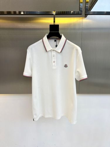 カジュアル 洗練された 半袖 ポロシャツ モンクレール Tシャツ 偽物 ホワイト