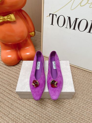 エレガント マーゴット フラット ジミーチュウ パンプス コピー パープル