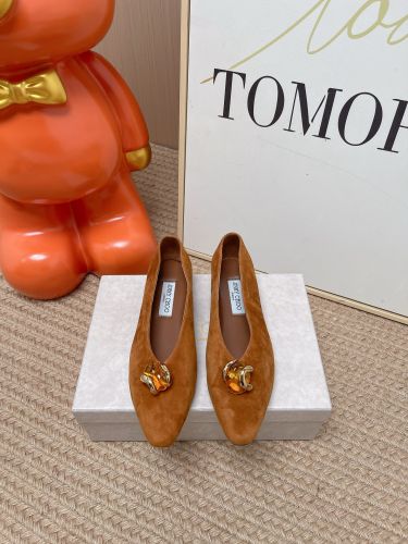エレガント マーゴット フラット ジミーチュウ パンプス コピー ブラウン