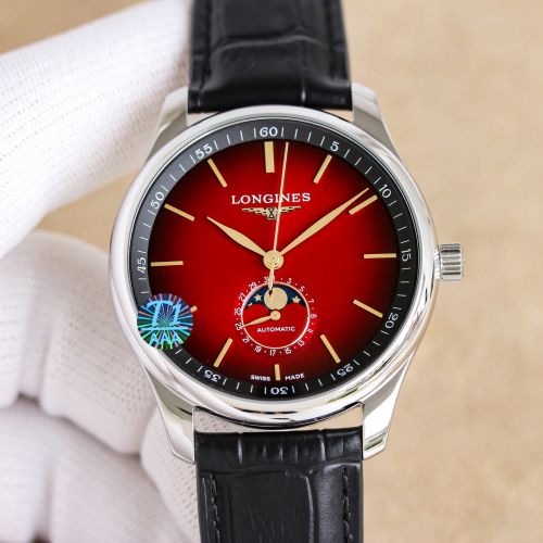 ロンジン 時計 偽物 人気 エレガント ムーンフェイズ 日付表示 40mm
