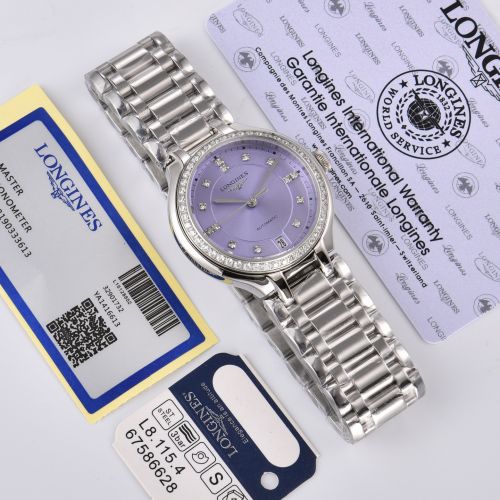 ロンジン 時計 偽物 フェミニン エレガント レディース腕時計 ウォッチ 34mm