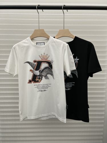 存在感抜群 イーグル ロゴ 半袖Tシャツ フィリッププレイン Tシャツ 偽物