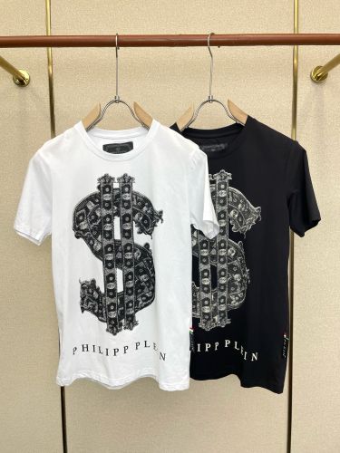 カジュアル 合わせやすい フィリッププレイン Tシャツ 偽物 クルーネック 半袖Tシャツ