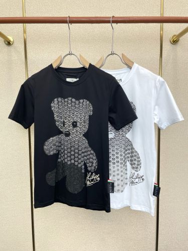 注目される ベアモチーフ 半袖Tシャツ フィリッププレイン Tシャツ 偽物 クルーネック
