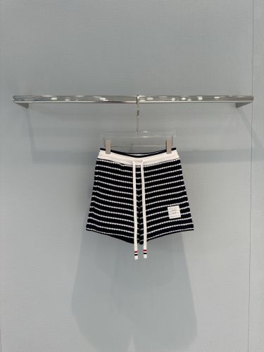 爽やか ボーダー柄 ニット ショートパンツ トムブラウン パンツ 偽物 ブラック