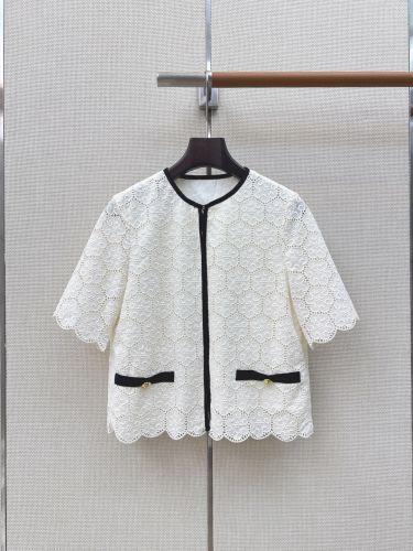 エレガント レース 半袖カーディガン ヴァレンティノ ジャケット 偽物
