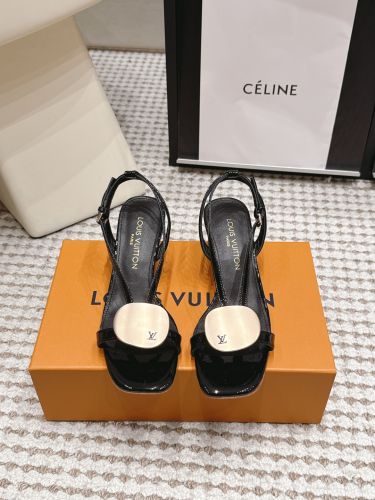 おしゃれ 洗練された LV トレジャーサンダル ルイ・ヴィトン サンダル コピー ブラック