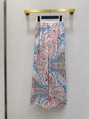 総柄プリント ワイドパンツ ルイヴィトン パンツ 偽物 レディース