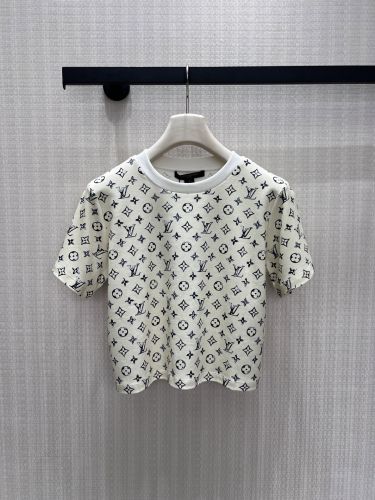 クローム モノグラム クロップ トップ ルイ・ヴィトン Tシャツ コピー 半袖Tシャツ