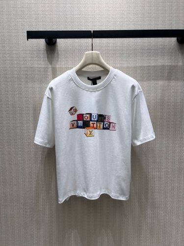 シグネチャーブロックTシャツ コットン ルイ・ヴィトン Tシャツ コピー