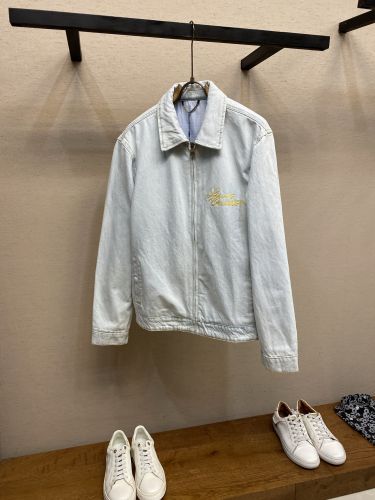 ルイ・ヴィトン ジャケット コピー エンブロイダー シグネチャー デニム ワークウェア ブルゾン