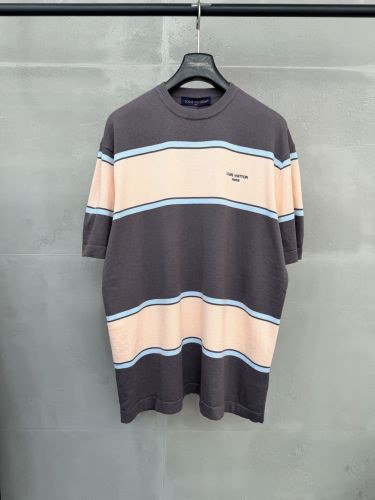 ストライプ ショートスリーブ Tシャツ ルイ・ヴィトン Tシャツ コピー