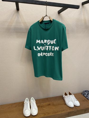 エンブロイダリー シグネチャーTシャツ ルイ・ヴィトン Tシャツ コピー グリーン