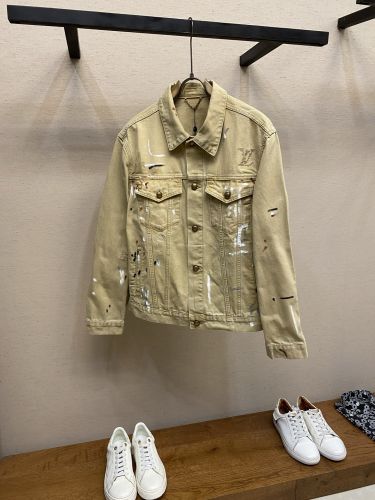 エンベリッシュド デニムトラッカージャケット ルイ・ヴィトン ジャケット コピー