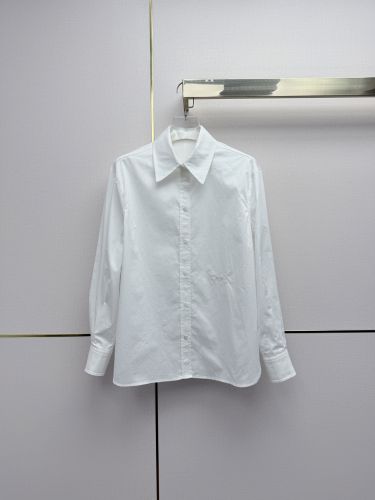 洗練された シンプル コットン 長袖シャツ エルメス シャツ 偽物 ホワイト