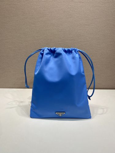 大人気 ドローストリングポーチ プラダ バッグ スーパーコピー1NK001 ブルー