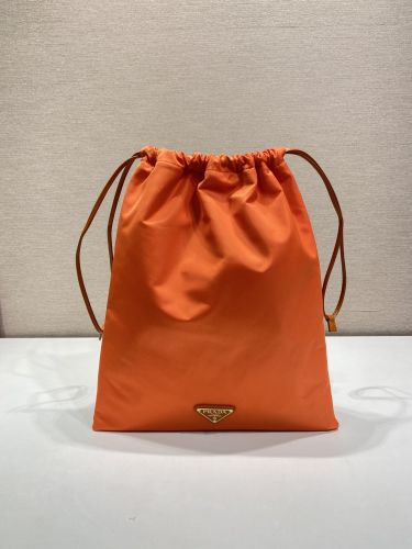 大人気 ドローストリングポーチ プラダ バッグ スーパーコピー 1NK001 オレンジ
