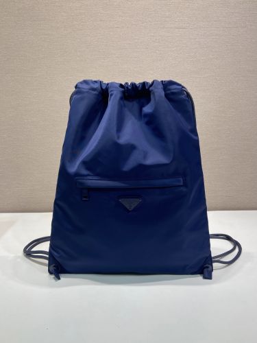 Re-Nylon ドローストリング バックパック プラダ スーパーコピー 2VZ126 ブルー