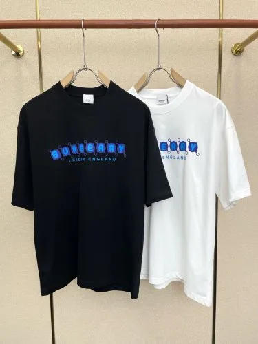 カジュアル ロゴプリント 半袖Tシャツ バーバリー Tシャツ 偽物 クルーネック