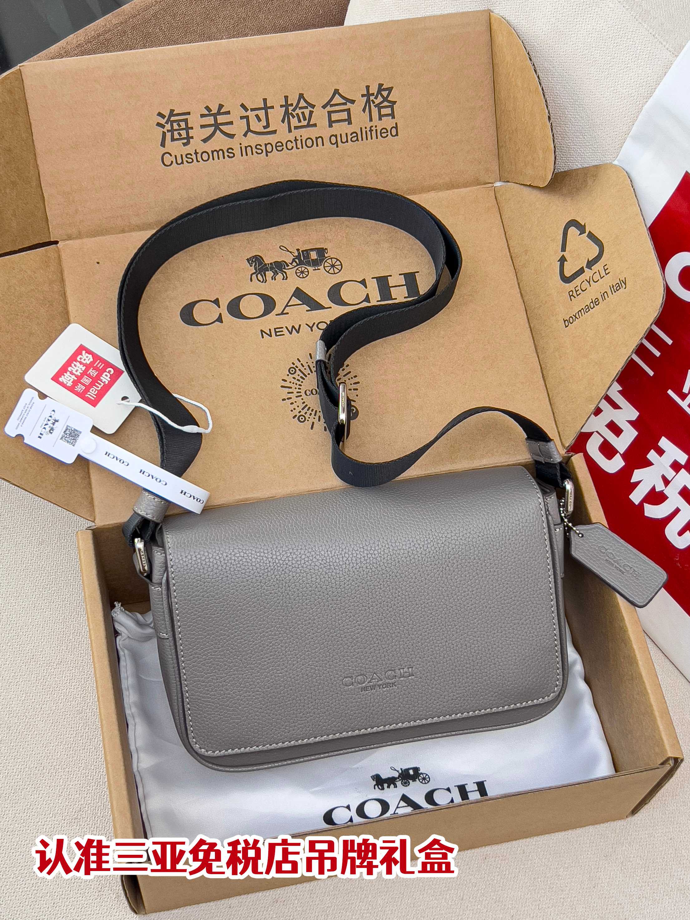 コーチ バッグ スーパーコピーカジュアル 上品 ショルダーバッグ  メンズバッグ