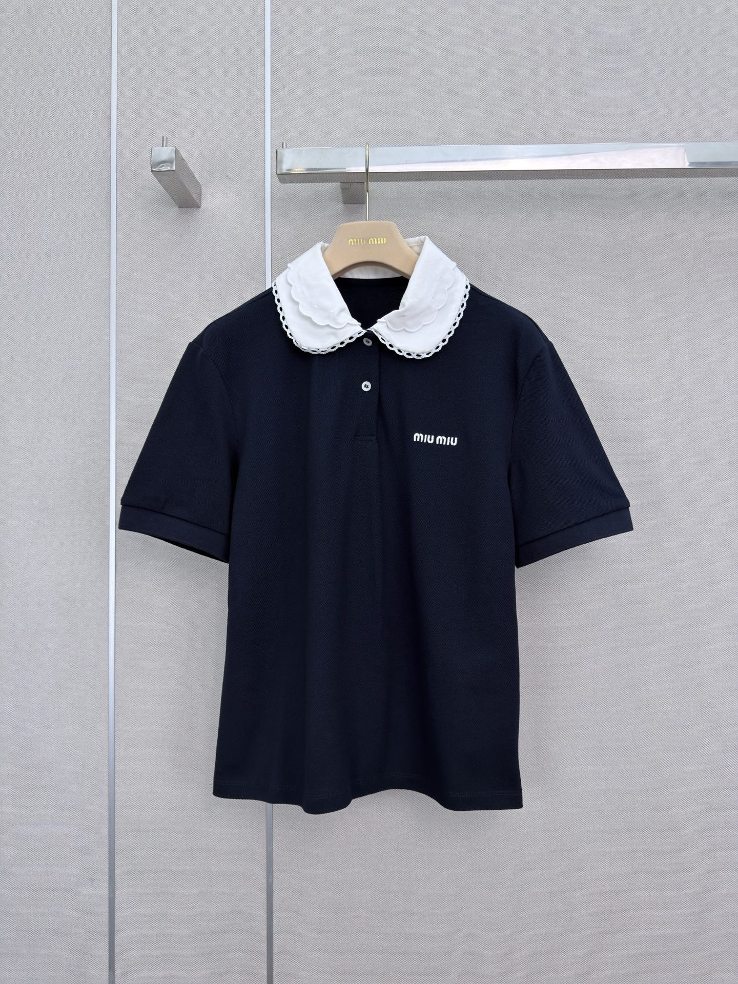 大人可愛い ミュウミュウ Tシャツ 偽物 コットン 半袖ポロシャツ