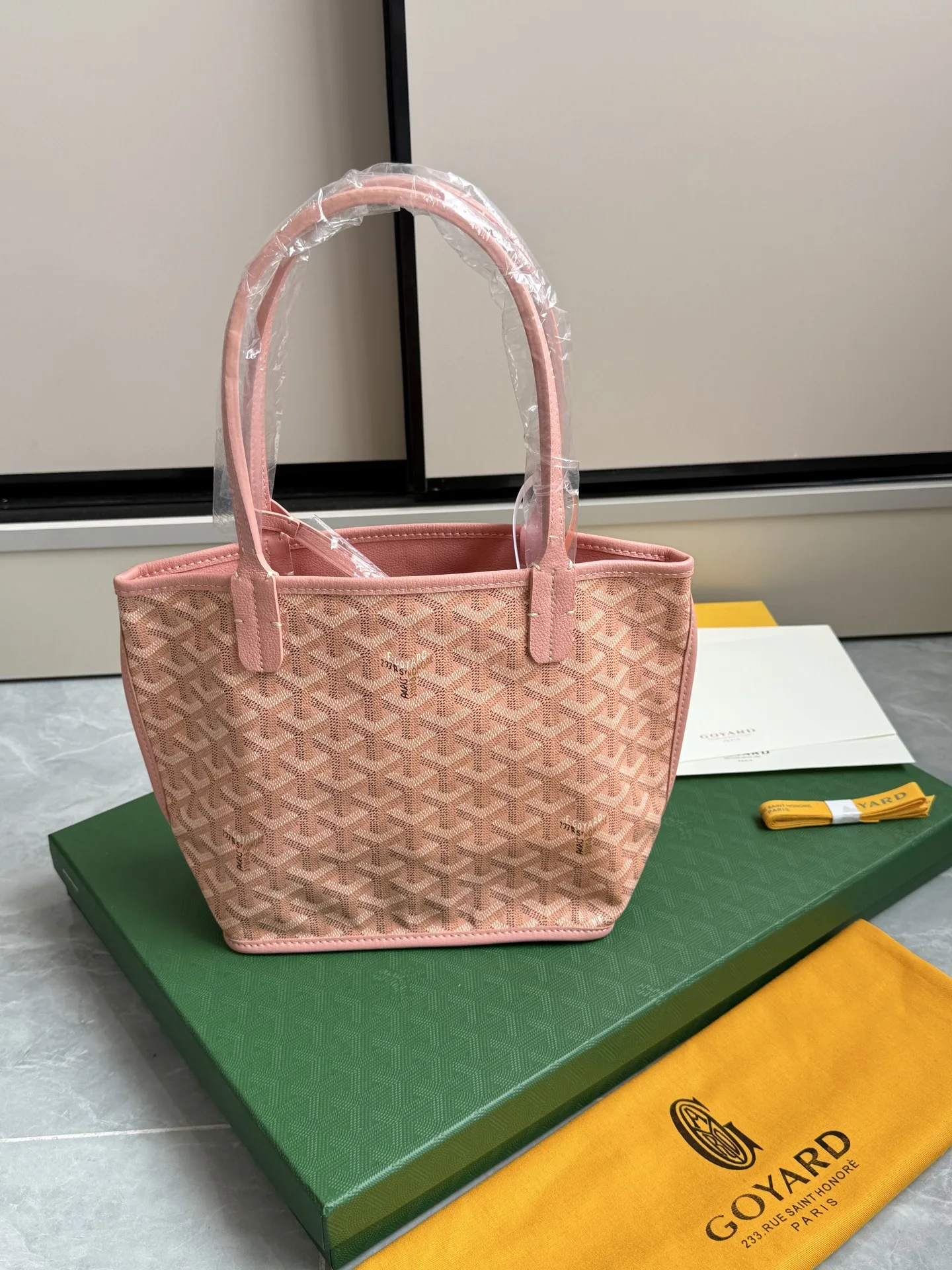 ゴヤール バッグ スーパーコピー アンジュ トートバッグ ミニポーチ ピンク
